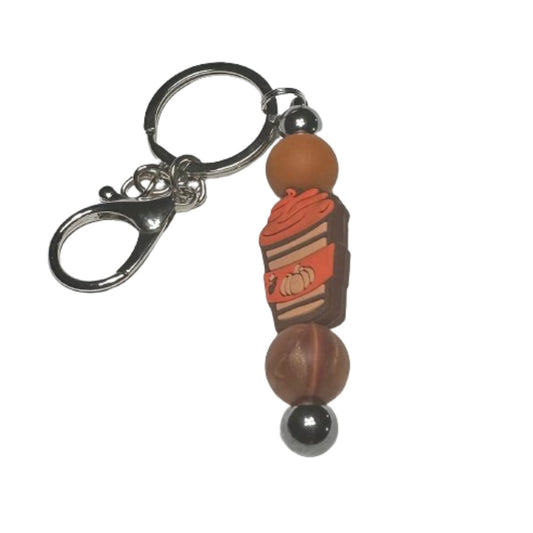 Pumpkin Spice Latte Bar Keychain