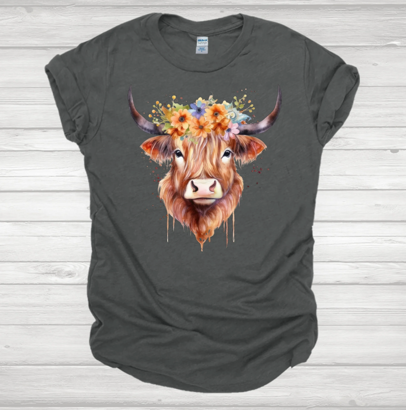 Watercolor Cow Shirt