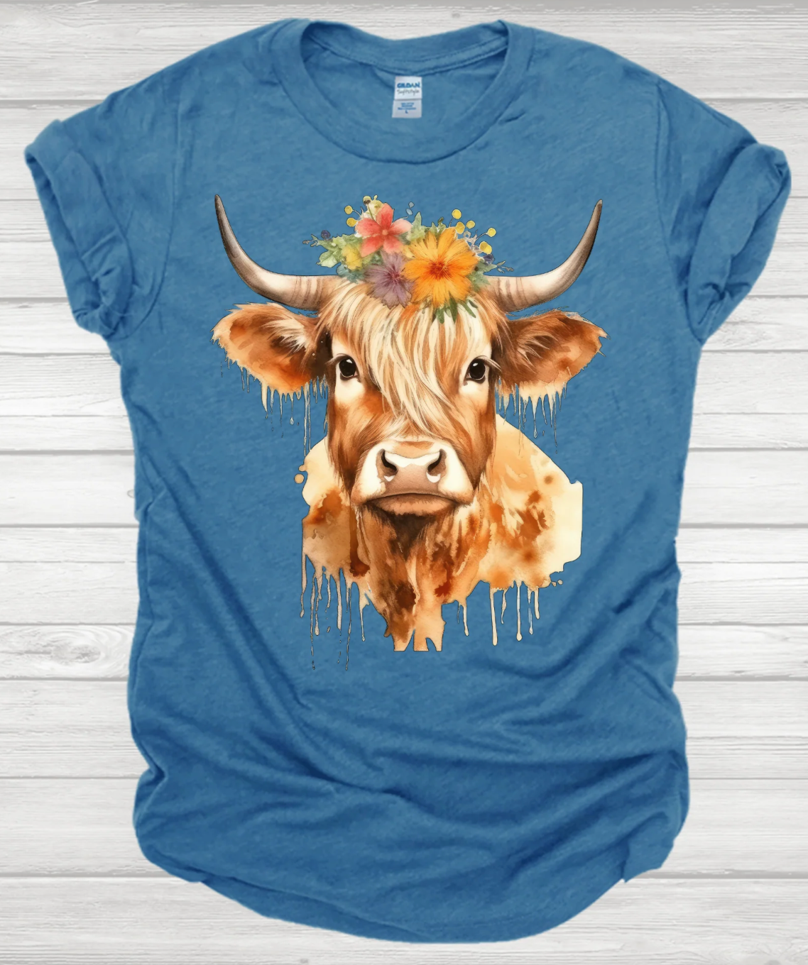 Watercolor Cow Shirt