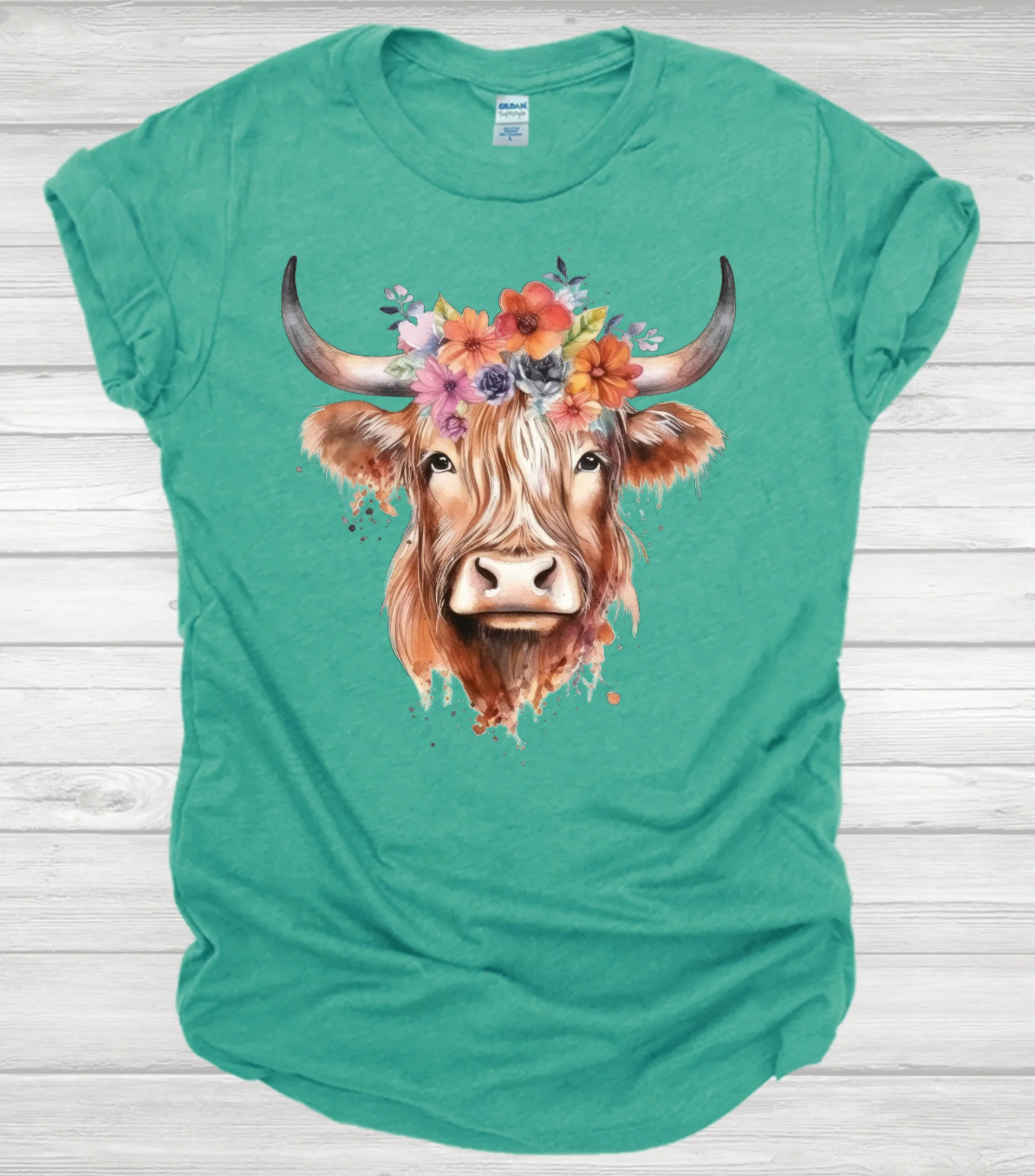 Watercolor Cow Shirt