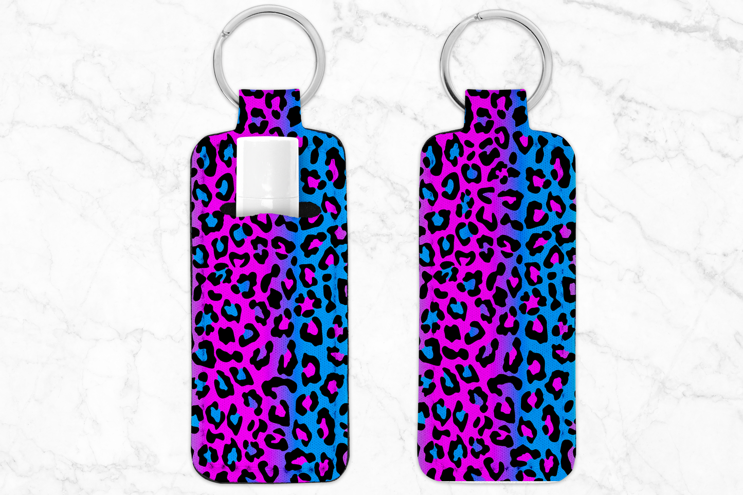 Neon Leopard Chapstick Holder